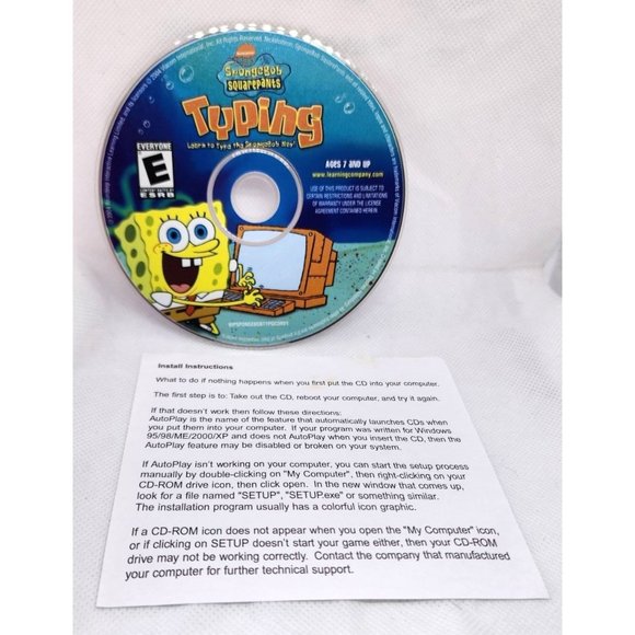SpongeBob SquarePants Typing - Fun Learning Computer Software Game for Kids - Picture 1 of 6